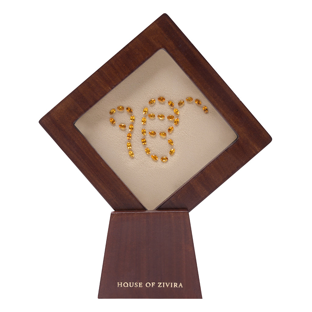 Ek Onkar Showpiece in Natural Citrine