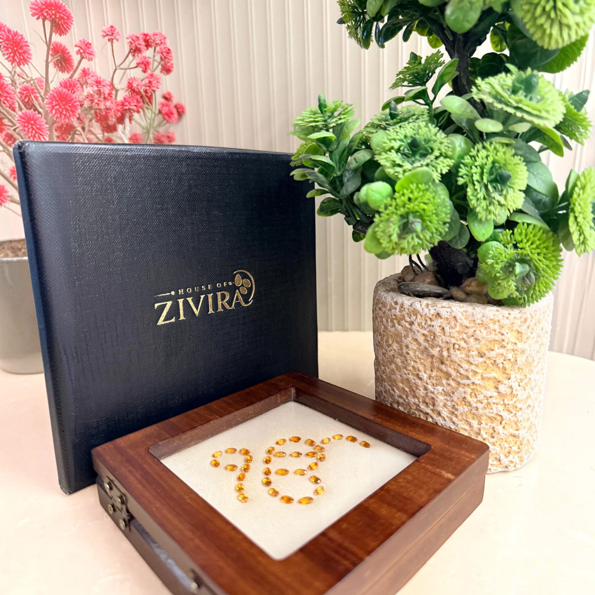 Ek Onkar Showpiece in Natural Citrine