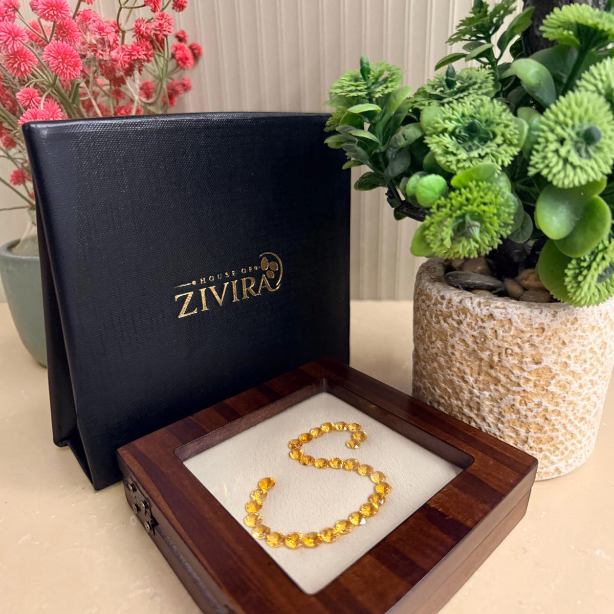 Letter S in Natural Gemstones, Personalised Initial